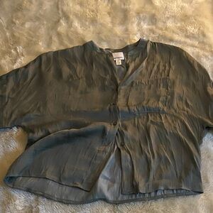 Elegant Women's Olive Green Blouse